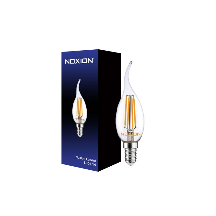Noxion Lucent filament LED Candle 4.5W 827 BA35 E14 klar Philips Classic LEDcandle E14 B35 5W 827 klar | dimbar