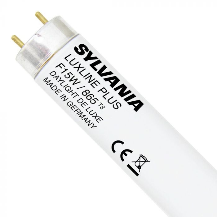 sylvania t8 luxline plus f15w 865 45cm luz de dia