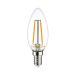 Noxion Lucent Filament LED Candle 2.5W 827 B35 E14 Kirkas | Erittäin Lämmin Valkoinen - Korvaa 25W