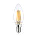 Noxion Lucent Fadenlampe LED Candle 4.5W 827 B35 E14 Klar | Dimmbar - Extra Warmweiß - Ersatz für 40W