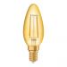 Osram Vintage 1906 LED Classic E14 B 1.5W 824 Filament Guld | Extra Varm Vit - Ersättare 12W