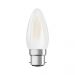 Osram Parathom Retrofit Classic B22d B35 4W 827 470lm Dépolie | Remplacement 40W