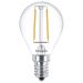 Philips Classic LEDluster E14 P45 2W 827 klar | erstatter 25W
