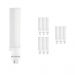 Flerpack 10x Noxion Lucent LED PL-C EM 6.5W 840 | Kallvit - 2-stift - Ersättare 18W