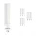 Mehrfachpackung 10x Noxion Lucent LED PL-C HF 9W 840 | Kaltweiß - 4-Pins - Ersatz für 26W