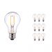 Mehrfachpackung 10x Noxion Lucent Classic LED Fadenlampe A60 E27 8W 822-827 Klar | Dimmbar - Extra Warmweiß - Ersatz für 60W
