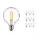 Flerpack 10x Noxion PRO LED Globe Classic Filament G95 E27 8W 827 Klar | Extra Varm Vit - Dimbar - Ersättare 60W
