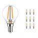 Multipack 10x Noxion Lucent LED Lustre E14 2.5W 827 Filament | Dimmable - Replacer for 25W