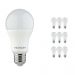 Flerpack 10x Noxion Lucent LED Classic 11W 827 A60 E27 | Dimbar - Extra Varm Vit - Ersättare 75W