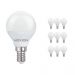Monipakkaus 10x Noxion Lucent LED Classic Lustre 3W 827 P45 E14 | Erittäin Lämmin Valkoinen - Korvaa 25W