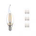 Multipack 10x Noxion Lucent Filament LED Candle 2.5W 827 BA35 E14 Clear | Replacer for 25W