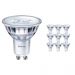 Multipack 10x Philips CorePro LEDspot MV GU10 4W 827 36D | Dimmable - Replacer for 35W