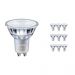 Lot 10x Philips LEDspot MV Value GU10 4.9W 927 60D (MASTER) | Meilleur rendu des couleurs - Blanc Très Chaud - Dimmable - Substitut 50W