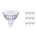 Lot 10x Philips LEDspot LV Value GU5.3 MR16 5.5W 830 60D (MASTER) | Blanc Chaud - Dimmable - Substitut 35W
