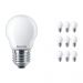 Multipack 10x Philips Classic LEDlustre E27 P45 4.3W 827 Matt | Replacer for 40W