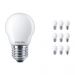 Multipack 10x Philips Classic LEDlustre E27 P45 2.2W 827 Matt | Replacer for 25W