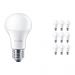 Multipack 10x Philips CorePro LEDbulb E27 A60 13W 830 Matt | Replacer for 100W