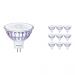 Multipack 10x Philips LEDspot VLE GU5.3 MR16 7W 827 60D (MASTER) | Dimmable - Replacer for 50W