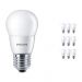 Multipack 10x Philips CorePro LEDlustre E27 P48 7W 827 Matt | Replacer for 60W
