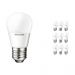 Mehrfachpackung 10x Philips CorePro LEDluster E27 P45 4W 827 Matt | Ersatz für 25W