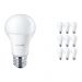 Mehrfachpackung 10x Philips CorePro LEDbulb E27 A60 10W 840 Matt | Ersatz für 75W