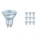 Lot 10x Osram Parathom GU10 PAR16 3.7W 930 36D | Dimmable - Blanc Chaud - Meilleur rendu des couleurs - Équivalent 35W