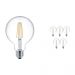 Multipack 6x Philips Classic LEDglobe E27 G93 7W 827 Clear | Replaces 60W