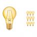 Mehrfachpackung 10x Osram Vintage 1906 LED klassisch E27 A 2.5W 824 Fadenlampe Gold | Extra Warmweiß - Ersatz für 22W