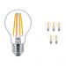 Mehrfachpackung 6x Philips klassisch LEDbulb E27 A60 10.5 827 Fadenlampe | Extra Warmweiß - Ersatz für 100W