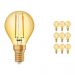 Mehrfachpackung 10x Osram Vintage 1906 LED klassisch E14 P 1.5W 824 Fadenlampe Gold | Extra Warmweiß - Ersatz für 12W