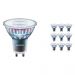 Lot 10x Philips LEDspot ExpertColor GU10 3.9W 930 25D (MASTER) | Meilleur rendu des couleurs - Blanc Chaud - Dimmable - Équivalent 35W