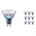 Lot 10x Philips LEDspot ExpertColor GU10 5.5W 930 25D (MASTER) | Meilleur rendu des couleurs - Blanc Chaud - Dimmable - Équivalent 50W