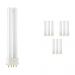 Lot 10x Philips PL-S 9W 840 4P (MASTER) | 4 broches
