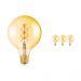 Multipack 4x Osram Vintage 1906 LED E27 Globe 5W 820 Gold | Replaces 25W