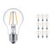 Lot 10x Philips classique LEDbulb E27 A60 4.3W 827 Claire | Remplacement 40W