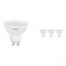 Fordelspakke 4x Osram LED Retrofit RGBW GU10 5W 827 250lm matt | dæmpbar - ekstra varm hvid - erstatter 25W