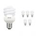 Fordelspakke 6x Philips Tornado T2 Spiral 23W 827 E27 | ekstra varm hvid