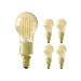 Mehrfachpackung 5x Calex Smart Kugelförmig LED Glühbirne E14 4,5W 400lm 1800-3000K Fadenlampe | Tuya Wifi