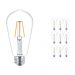 Mehrfachpackung 10x Philips klassisch LEDbulb E27 Edison 4W 827 Klar | Ersatz für 40W