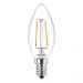 Philips Classic LEDcandle E14 B35 2.5W 827 klar | erstatter 25W