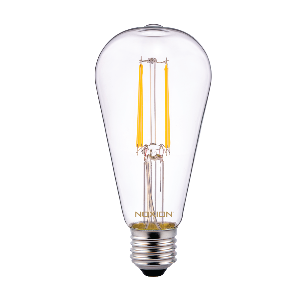Noxion Lucent Classic LED Filament ST64 E27 6.5W 827 Clear | Extra Warm White - Replaces 60W Noxion Lucent Classic LED Filament ST64 E27 6.5W 827 Clear | Extra Warm White - Replaces 60W