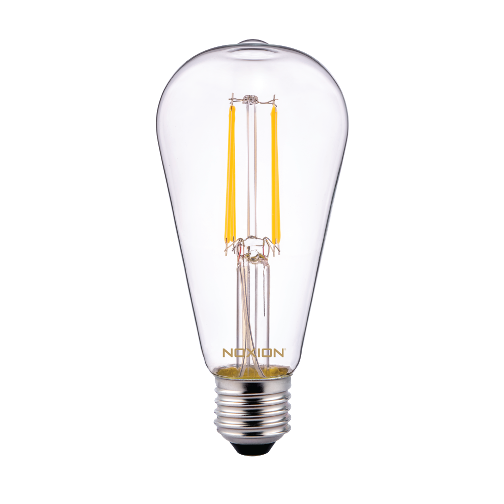 Noxion Lucent Classic LED Filament ST64 E27 4W 827 Clear | Extra Warm White - Replaces 40W Noxion Lucent Classic LED Filament ST64 E27 4W 827 Clear | Extra Warm White - Replaces 40W