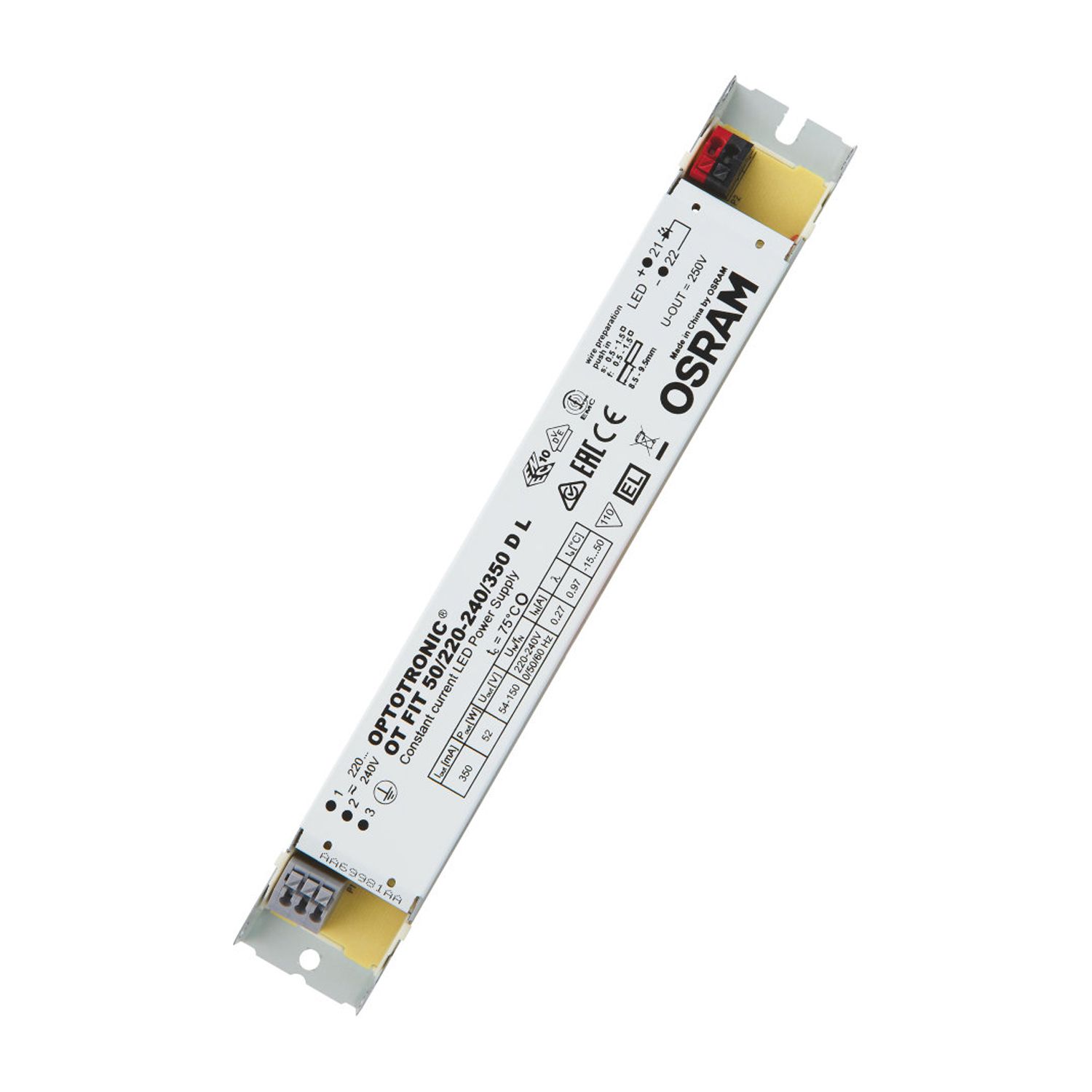 Osram LED Driver OPTOTRONIC 50/220-240/350 D L Osram LED Driver OPTOTRONIC 50/220-240/350 D L