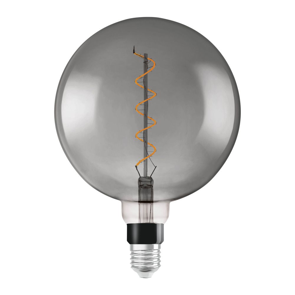 Osram Vintage 1906 LED E27 Globe 5W 818 Fadenlampe Schwarz | Extra Warmweiß - Ersatz für 12W Osram Vintage 1906 LED E27 Globe 5W 818 Fadenlampe Schwarz | Extra Warmweiß - Ersatz für 12W