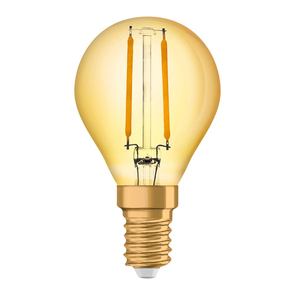 Osram Vintage 1906 LED Classic E14 P 1.5W 824 Filament Dorée | Remplacement 12W Osram Vintage 1906 LED Classic E14 P 1.5W 824 Filament Dorée | Remplacement 12W