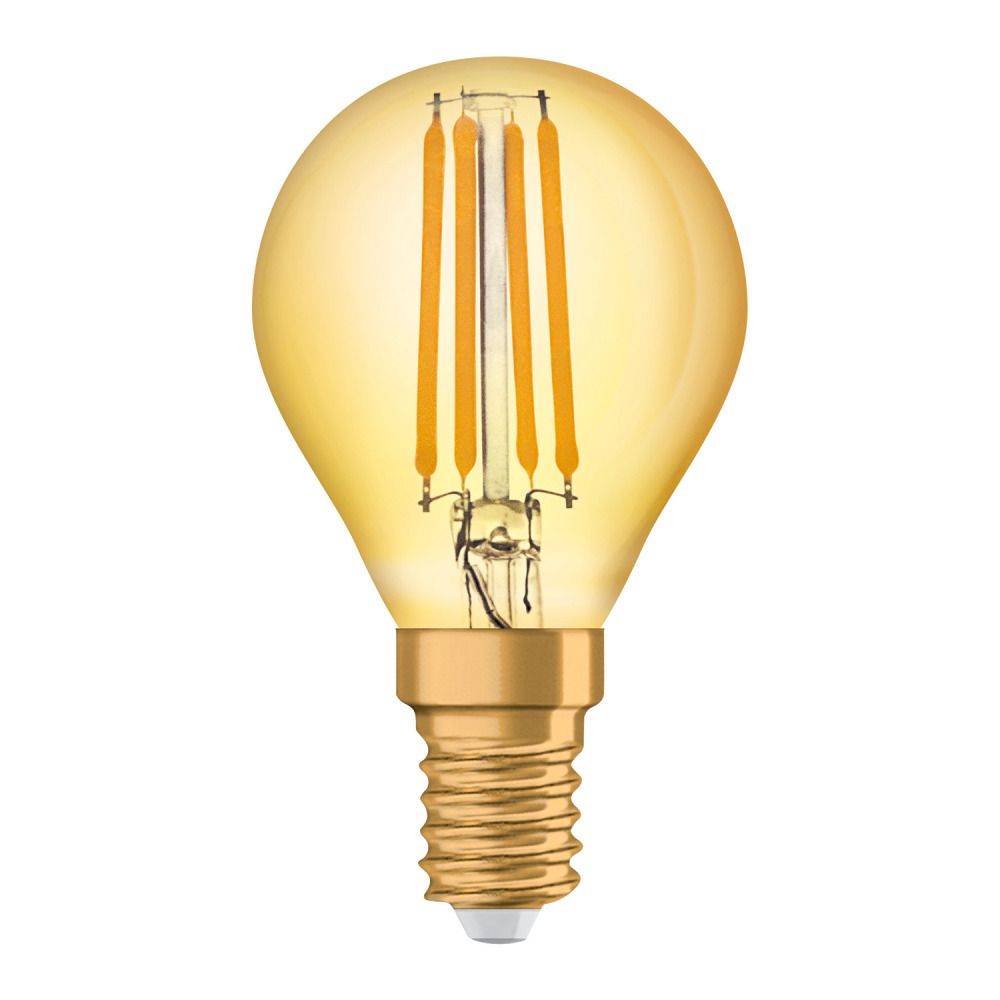 Osram Vintage 1906 LED Classic E14 P 4W 825 Fadenlampe Gold | Extra Warmweiß - Ersatz für 35W Osram Vintage 1906 LED Classic E14 P 4W 825 Fadenlampe Gold | Extra Warmweiß - Ersatz für 35W