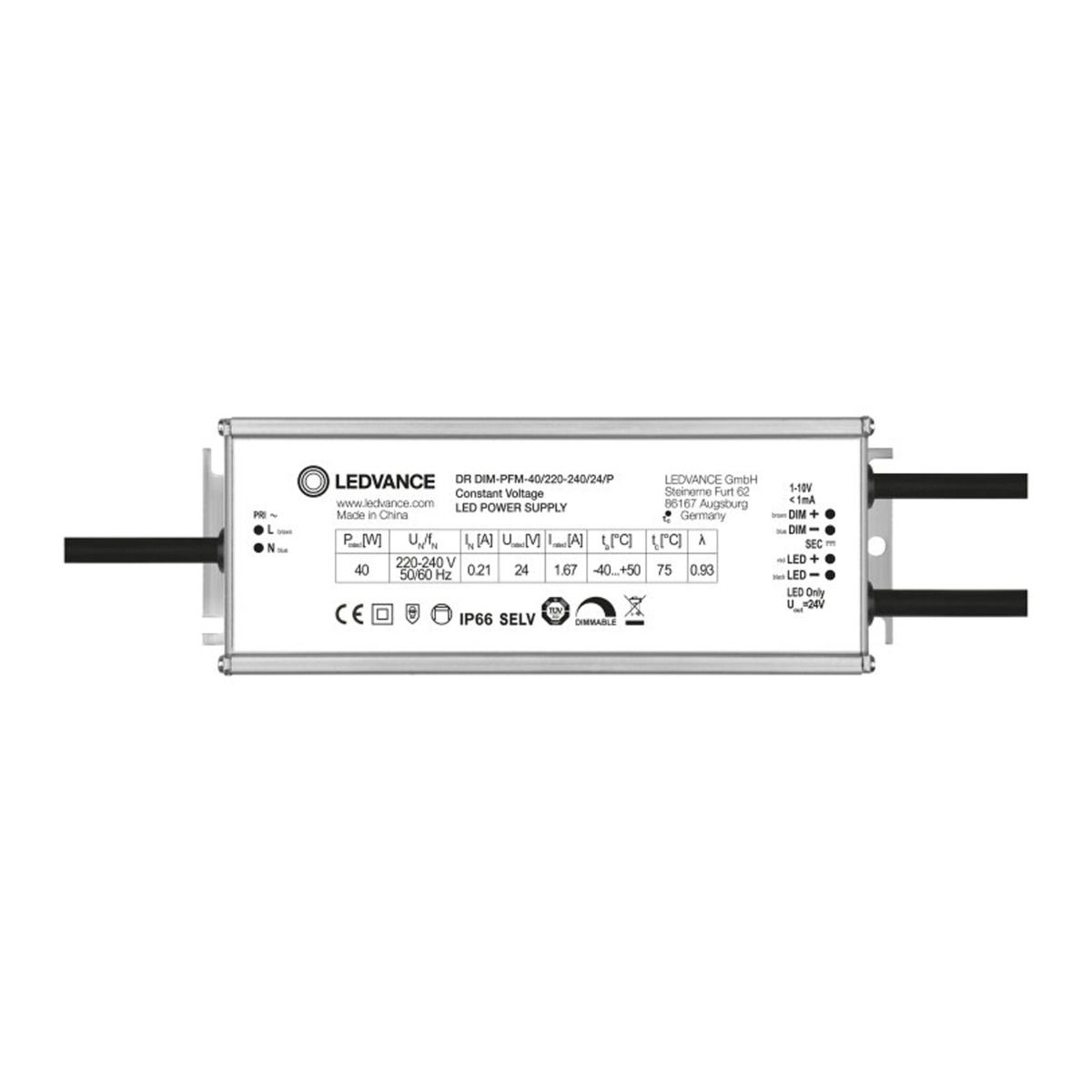 Ledvance LED Driver Utomhus Performance 40/220-240/24/P Ledvance LED Driver Utomhus Performance 40/220-240/24/P