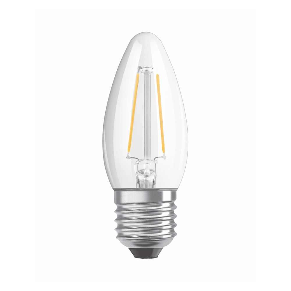 Osram Parathom Retrofit Classic E27 B35 5W 827 470lm Clear | Dimmable - Extra Warm White - Replaces 40W Osram Parathom Retrofit Classic E27 B35 5W 827 470lm Clear | Dimmable - Extra Warm White - Replaces 40W