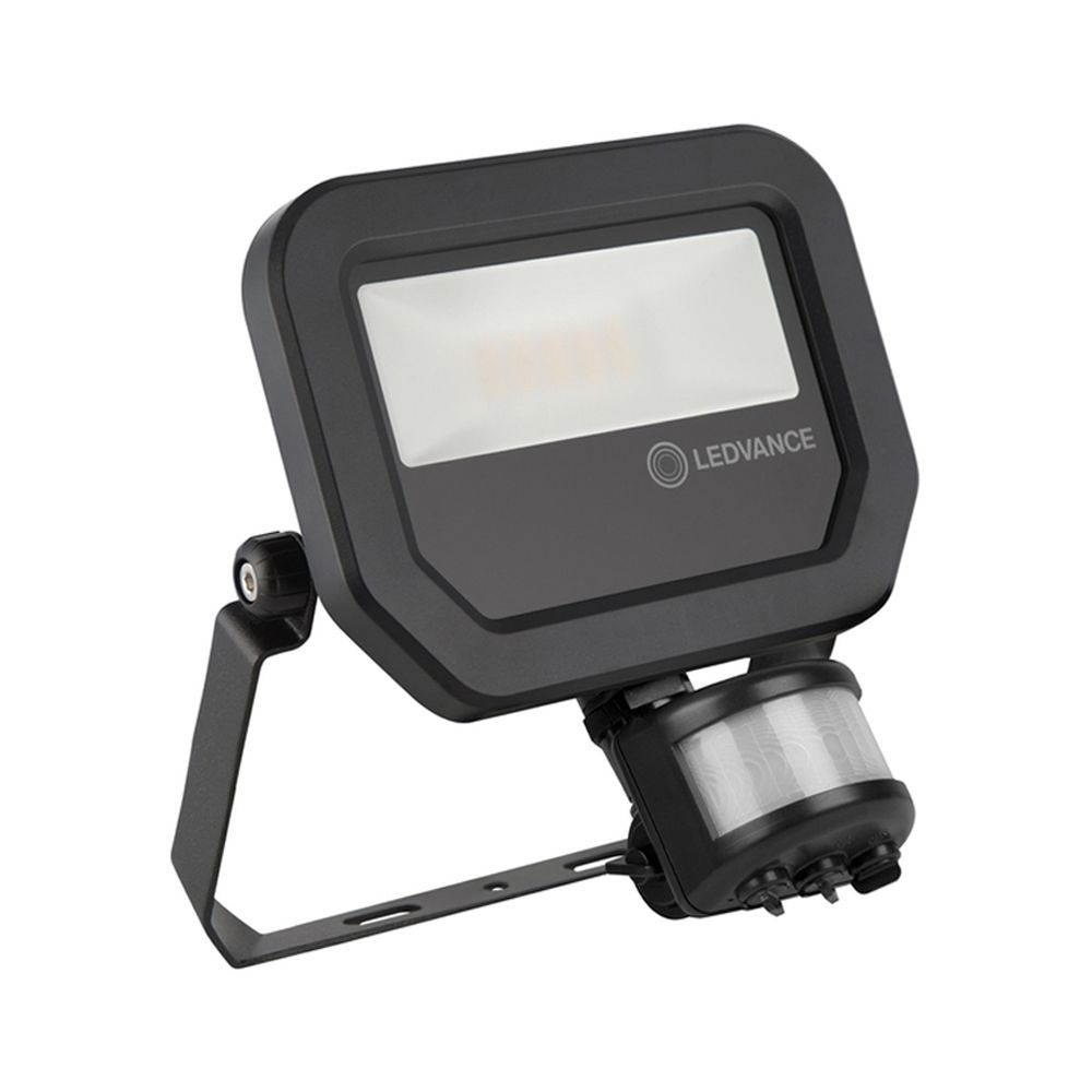 Ledvance LED Breedstraler 10W 3000K 1100lm IP65 | met Sensor - Zwart - Symmetrisch lichtbundel Ledvance LED Breedstraler 10W 3000K 1100lm IP65 | met Sensor - Zwart - Symmetrisch lichtbundel