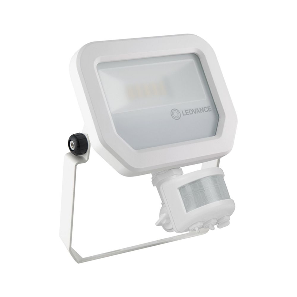 Ledvance LED Floodlight 10W 3000K 1100lm IP65 | with Sensor - White - Symmetrical Ledvance LED Floodlight 10W 3000K 1100lm IP65 | with Sensor - White - Symmetrical